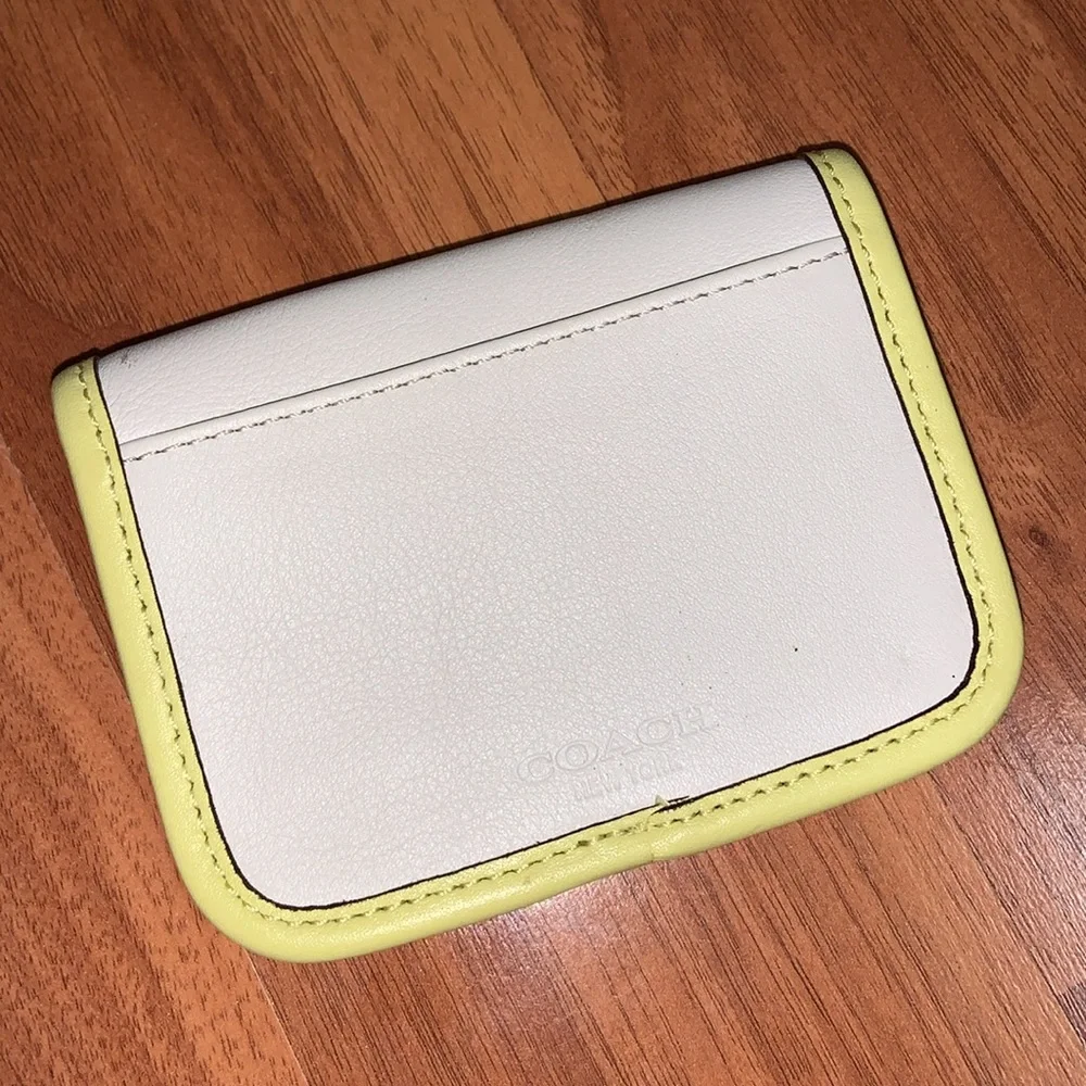 NWT Coach Leather Two Tone Case